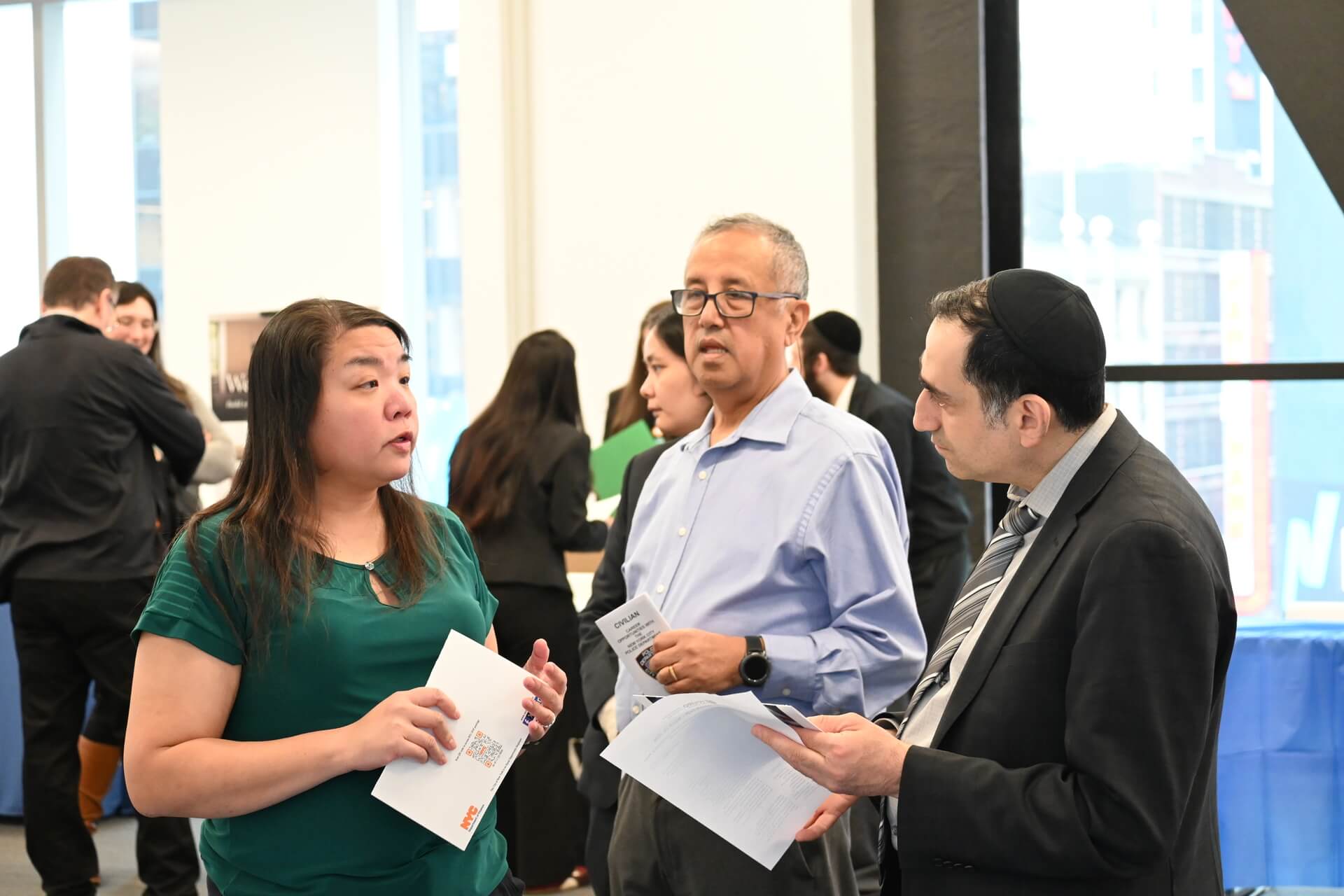 Alumni and employers engaging with Touro GST students