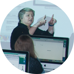 Prof. Irina Berman teaching at Educational App Development Institute